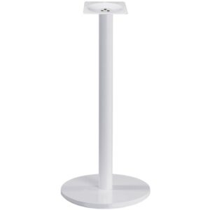 Piètement de table Moema haut, base ronde Ø 43 cm, hauteur 110 cm, finition blanche