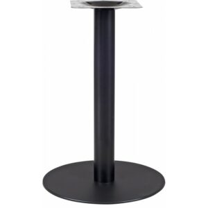 Azurmendi round steel tube table base, Ø 45 cm, thickness 8 mm, height 72 cm, black finish