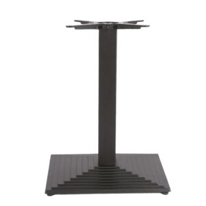 Base de mesa Aguzzo, rectangular 55 × 44 cm, altura 72 cm, acabado negro