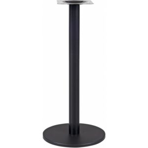 Table leg Moema high, round base Ø 43 cm, height 115 cm, black finish