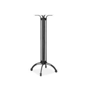 Piètement de table Rillerio New en aluminium, hauteur 108 cm, finition noire