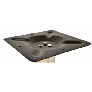 Table leg Itaim high in stainless steel, square base 45 × 45 cm, height 110 cm