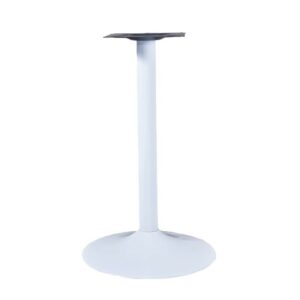 Piètement de table Pujol, base ronde Ø 45 cm, hauteur 73 cm, finition blanche