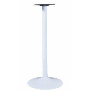 Table leg Pujol high, round base Ø 45 cm, height 110 cm, white finish