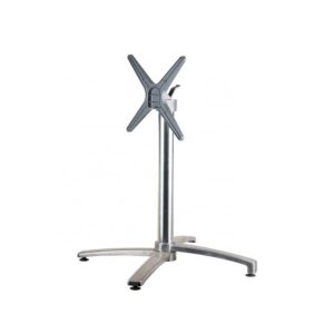 Piètement de table Eugénie pliant en aluminium poli