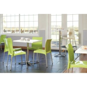 Ledbury folding aluminum 4-leg table base