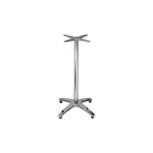 Piètement de table Maemo New haut à 4 branches en acier inoxydable et aluminium