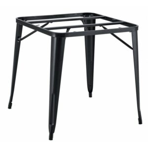 Piètement de table Bleex EK en acier noir pour plateau 80 × 80 cm