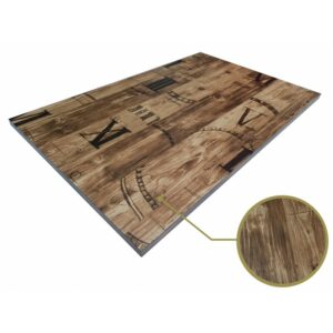 Tabletop HD7346 vintage style, dimensions 110 × 70 cm