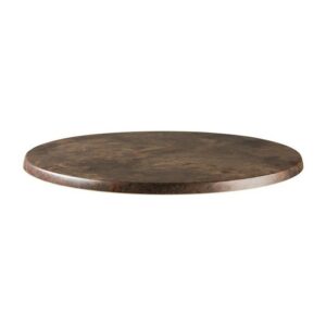 Table top Werzalit-SM round, diameter 80 cm, Halsnaes 223 finish
