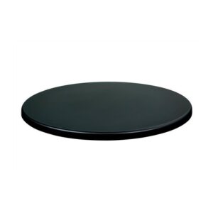 Table top Werzalit-SM round, diameter 80 cm, Black 55 finish