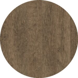 Table top Werzalit Taethed round, diameter 80 cm, Dark Oak 4510 finish