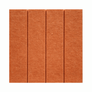 Decorative wall acoustic panel in PET with graphic pattern