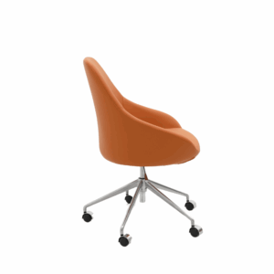 Swivel leather office lounge chair Ribeirao - modern design