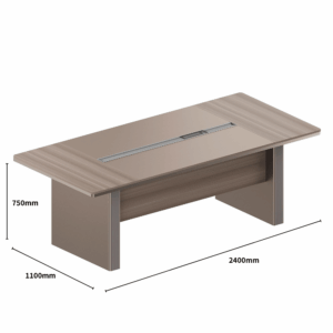 Table de réunion de bureau Suwon en bois – design moderne
