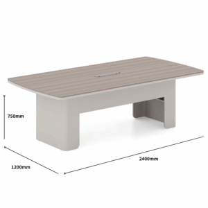 Table de réunion de bureau Dubai en bois – design moderne
