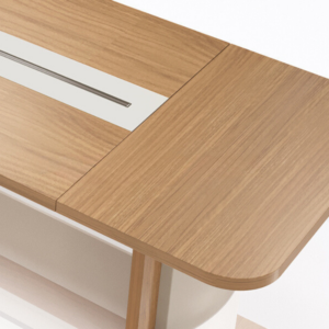 Table de réunion de bureau Doha en bois de santal