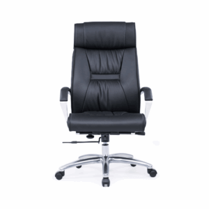 Silla de oficina Dobrich de cuero - respaldo alto