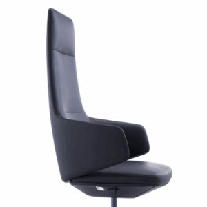 Brasov leather office chair - high backrest