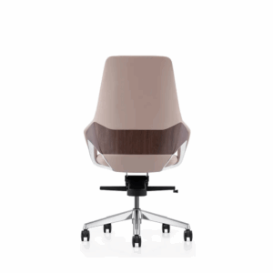 Silla de oficina Siena-M de cuero - respaldo medio alto, diseño de lujo