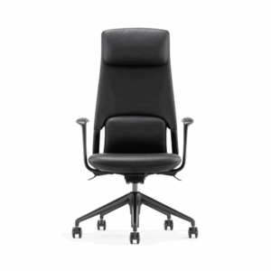 Silla de oficina Libra de cuero - respaldo alto, diseño moderno