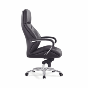 Silla de oficina Zadar de cuero - respaldo alto