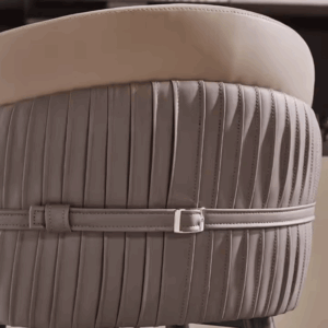 Bar high chair Modena in padded leather