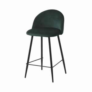 Chaise alta de bar Perugia en tela acolchada