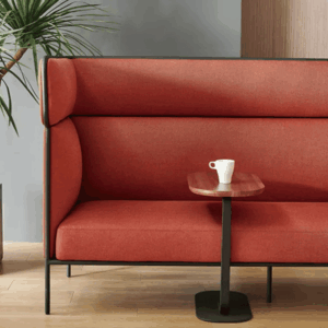 Banquette acoustique Max deux places à dossier haut