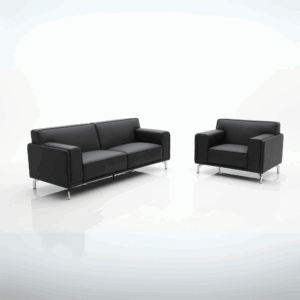 Canapé lounge Saker de dos plazas en cuero