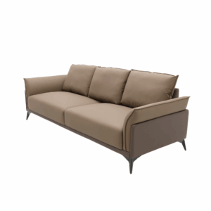 Three-seater leather lounge sofa Monte - luxury finish