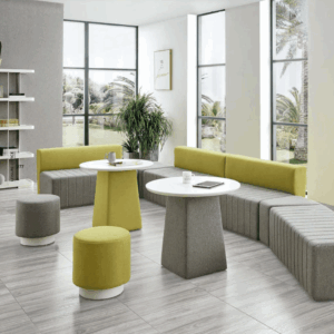 Pouf lounge Hob forme tonneau