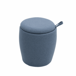 Pouf lounge Dome en tissu avec rangement