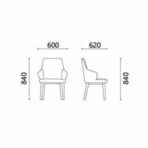 Chaise de réunion Asti