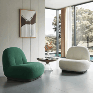 Lounge armchair Cloudy in fabric