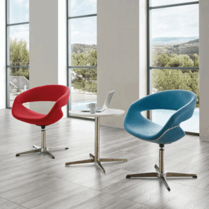 Fauteuil lounge Viareggio pivotant rond