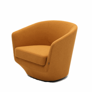 Lounge armchair Rovereto in fabric - designer creation