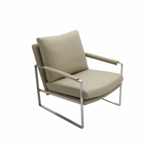 Lanciano leather lounge armchair - luxury finish