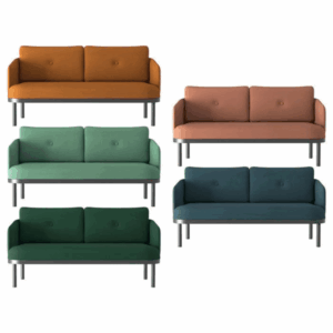 Canapé lounge Sheep de dos plazas en tela