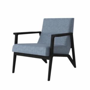 Canapé lounge Line de una plaza en tela