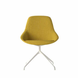 Chaise de comedor Sys en tela con apoyabrazos