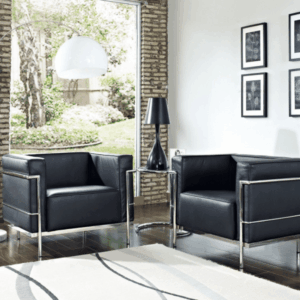 Lounge armchair Fasano single seat in leather
