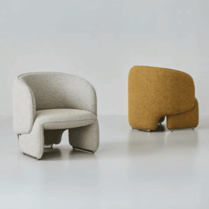 Lounge armchair Canosa-A in fabric