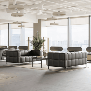 Canapé lounge Ginosa une place cubique en cuir