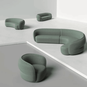 Système canapé modulable Pod courbe