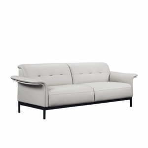 Canapé lounge Leisure de tres plazas en cuero - acabado de lujo