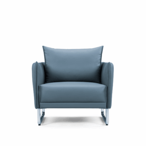 Thiesi leather single-seater lounge sofa