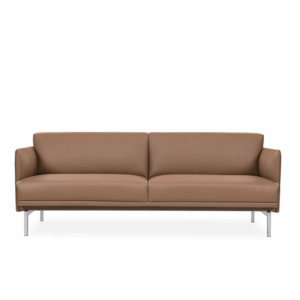 Canapé lounge Adewa trois places en cuir véritable