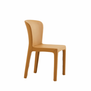 Chaise de salle à manger Hundro-A en cuir
