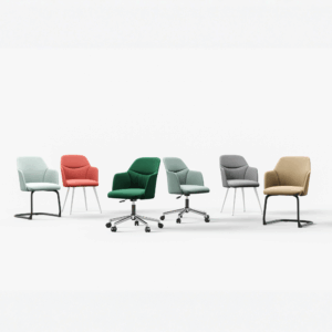 Chaise de salle à manger Belica en tissu